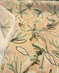 Watercolor P Kaufmann Sunny Daze Blush Pink Floral Fabric By the Yard