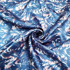 1yard X 148cm Geometric Satin Material Soft Charmeuse Lining Scarf DIY Fabric