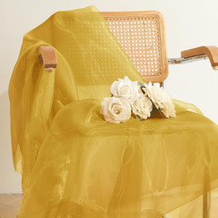 Sheer Organza Fabric by the Yard, 1 Yard X 60 Inch Wide Bridal Gold Organza Tull