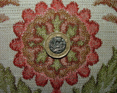 Arts And Crafts Rosso Woven Jacquard Fabric Curtain Upholstery Cushion Multi Use