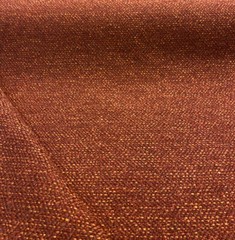 Chenille Presley Red Henna Tweed Upholstery Fabric by the yard