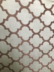 STONE BLUE BROWN Trellis Brocade Upholstery Drapery Fabric (54 in.) Sold BTY