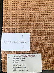 BARBARA BARRY Soft Weave in Ginger 15 7/8 x 16 1/2″ Fabric Sample