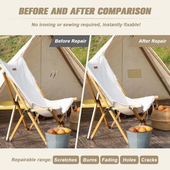 Versatile 16 x 79 Inch Waterproof Self-Adhesive Canvas Patch for Easy Repairs