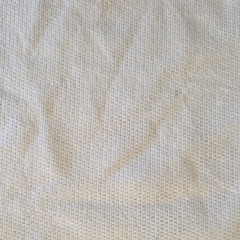 Vintage 40″x54″ Diameter White Solid Knit Fabric Tube