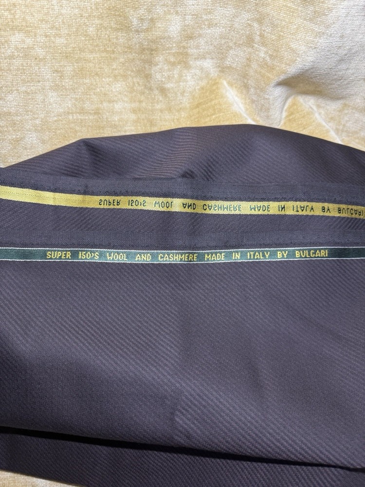 Bulgari fabric Wool and Cashmere 1 yard made in Italy brand new almost vintage