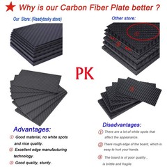 Carbon Fiber Plate Sheet 200mm X 300mm X 3mm 3K for DIY Drone Frame – Strong