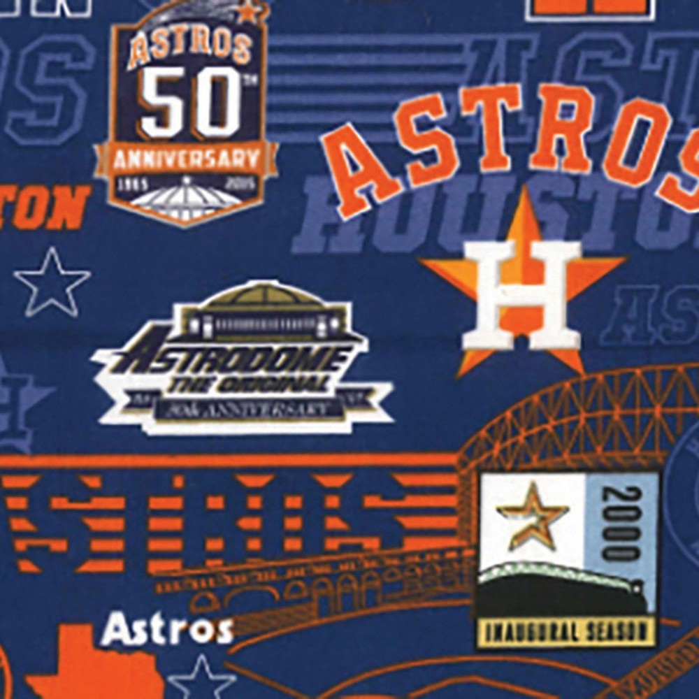 Houston Astros-50th Anniversary-Astrodome-BTY-Fabric Traditions