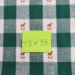 Primitive Homespun Plaid Fabric Lot Red Green 2 Pounds 3 Ounces Christmas