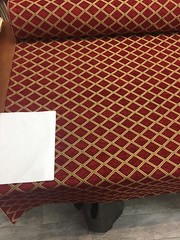 Chenille Upholstery Diamond Ruby Red Gold Cleopatra fabric By The Yard
