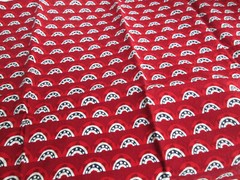 Patriotic Red Bunting Print Fabric 40″ Wide x 17″ Long