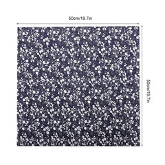 7 PCS Cotton Fabrics DIY Floral Dots Assorted PreCut Quarters Bundle Blue