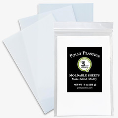 Heat Moldable Plastic Sheets | 8-Inch X 12-Inch X 1/16-Inch | Made in the USA |