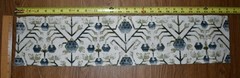 Zak+Fox KHOTAN — Indigo & Green Cotton/Linen Print Fabric LOT 16 LARGE REMNANTS
