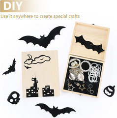 12PCS Black Self Adhesive Felt Sheets, Soft Velvet Sticky Back Felt for Jewelry