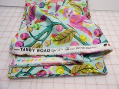 Tula Pink Tabby Road DeJa vu Technomint Disco Kitty Half Yard