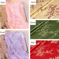 Chinese Traditional Blossom Brocade Cheongsam Dress Fabric Floral Embroidered