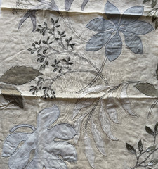 Groundworks Brewster Flora Designer Fabric Remnant 24” x 24”