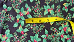 VTG 60S/70S/80S FABRIC UNCUT UNUSED 100% COTTON CHRISTMAS MED WEIGHT44″X 66″