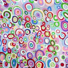 Kaffe Fassett Planets Pearl Pastel Cotton Fabric GP41 Westminster Rowan 1 Yd New