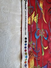 Holiday Celebrations By Laurel Burch Birds Christmas Red & Purple Fabric 2 Yards