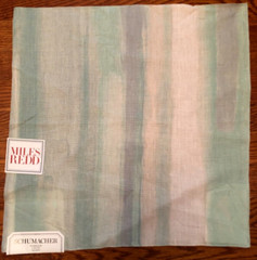 Miles Redd SCHUMACHER Watercolor in Celadon 17 1/2 x 17 3/4″ Linen Fabric Sample