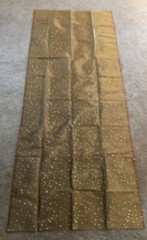 Gold Mesh Fabric w/Dots Shimmery Translucent Backdrop Craft 42″x9ft NEW