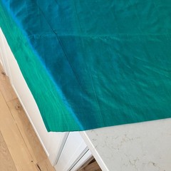 Iridescent Fabric Blue & Green with Yellowish Tint Single Piece 38” X 116”