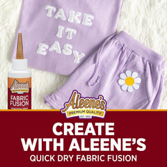 Fusion Fabric Adhesive 2 Fl Oz 3-Pack, Washable Fabric Glue for Clothes, Denim,