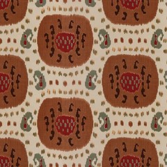 SAMARKAND Suzani Print Brunschwig & Fils Linen Blend fabric 63″L x47″ w