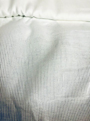 VTG Beautiful Feminine White on White CROSSBAR DIMITY Raised Tiny Check BTFQ
