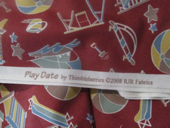 3 yards x 44″ Quilt Fabric 2008 Thimbleberries Play Time Beach ball Boat Swing