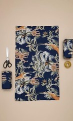 Breathable Cotton Jungle Print Fabric, Ideal for Summer Clothing and Dress