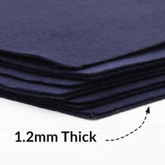 Premium Felt Roll – By The Yard – 36″ Wide – Dark Navy – Soft Wool-Like 1.2mm