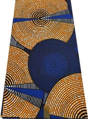 High Quality Concentric Circle African Wax Print/African Fabric/Multicolor-6 Yds
