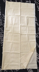 1.3Yd 45X47″ Vtg Yellow Sparkle Mini POLKA DOT Cotton Quilt Fabric Touch Glitter