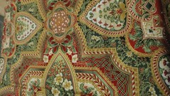 Robert Kaufman Holiday Flourish Peggy Toole 16555 Japan 1 Yd Holly/Floral