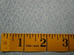 Blue Gray Herringbone Wool Cashmere Blend Fabric BTYARD