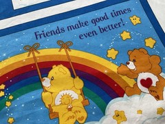 Cotton Fabric Story Book Care Bear 2004s By Cranston’s 44”X 34”215