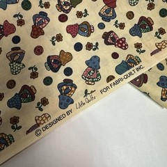 2 Yards Vintage Little Quilts Fabri-Quilt SUNBONNET SUE Fabric