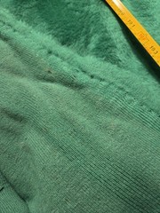 Faux Fur closeouts Teal Green 1/2″ pile, plush 60″ wide 6.5 yards