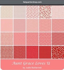 Judie ROTHERMEL for Marcus Fabrics ~ Aunt Grace Loves U ~ Layer Cake