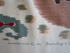 SAMARKAND Suzani Print Brunschwig & Fils Linen Blend fabric 63″L x47″ w