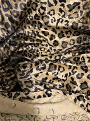 VTG Leopard Print Faux Fur Fabric Valboa Minky Plush 6yd 30″W Lot Cheetah LUXURY