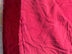 Cranberry Red 38″ W 8.8 YD L Quality Velvet Fabric 2 Panels Cosplay Event Craft
