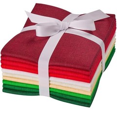 10 PCS Assorted Color Cotton Quilting Fabric Bundles Fat Quarters 18×21 Inch
