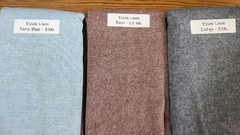 25 Yards ROBERT KAUFMAN “ESSEX YARN DYED” Linen Cotton Blend Fabric Lot