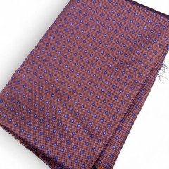 Mardi Gras Theme 100% Italian Silk Fabric Panel Orange Purple DIY Sewing