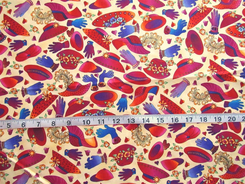1/2 yd 100% Cotton Fabric “Friends Forever” by Avlyn Inc. Red Hat Society