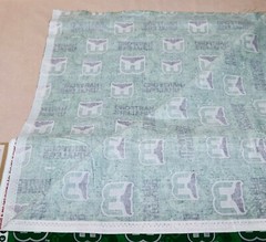 Hartford Whalers ~ Logo On Logo Pattern NHL Cotton Fabric 1/4 Yard 9” X 44”